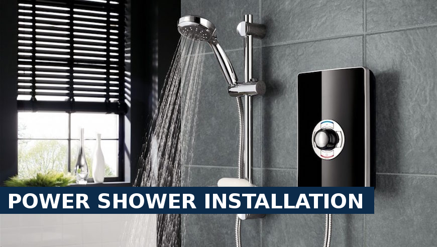 Power shower installation Hampton Wick